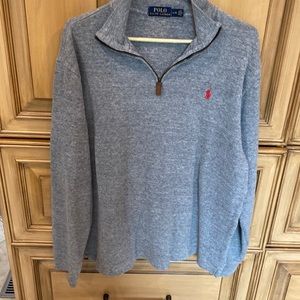 Polo by Ralph Lauren Grey 1/4 zip sweater